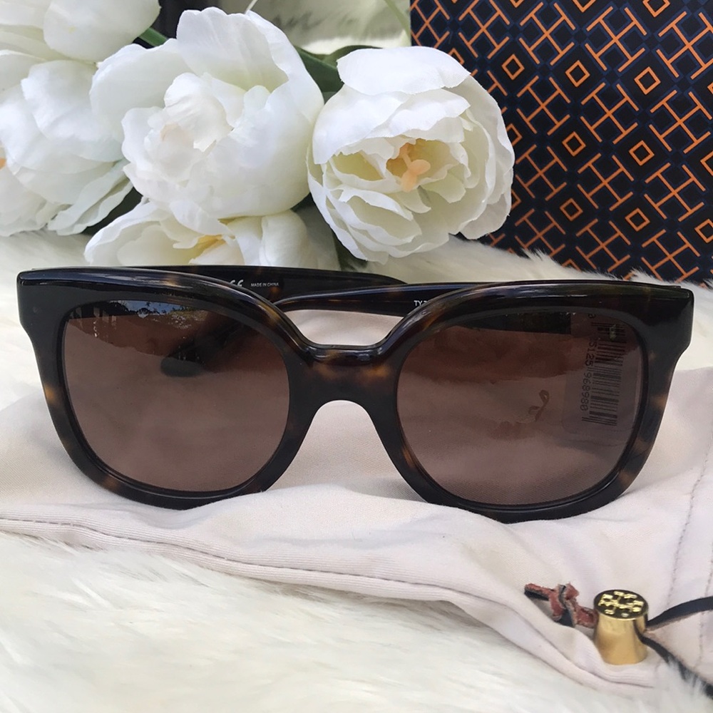Tory Burch tortoiseshell sunglasses